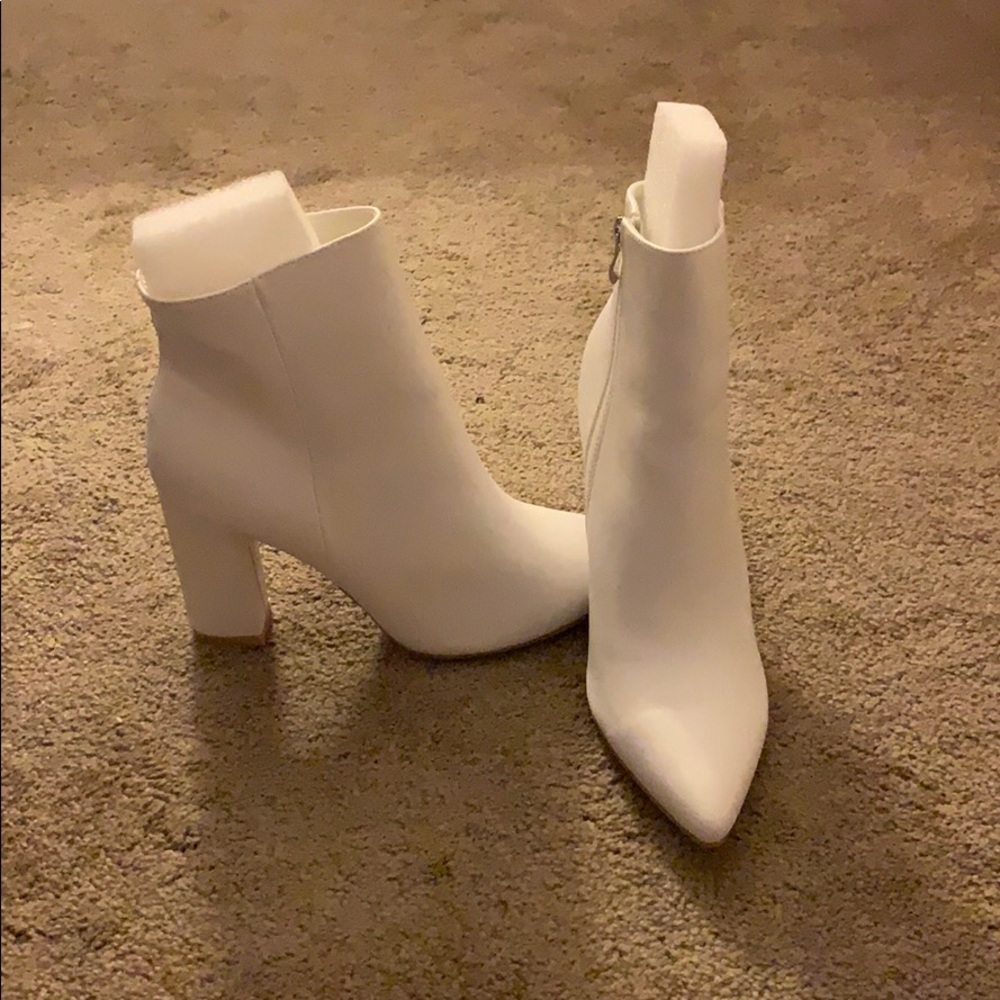 White Heeled Boots